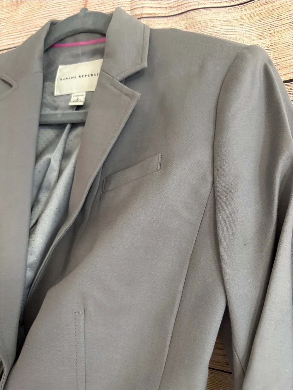 Banana Republic Gray Stretch Blazer